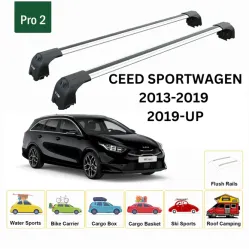 БАГАЖНИК ЗА Kia Ceed SW (II/JD - integrated railing) (2012-->2016) AERO BAR