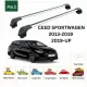 БАГАЖНИК ЗА Kia Ceed SW (II/JD - integrated railing) (2012-->2016) AERO BAR