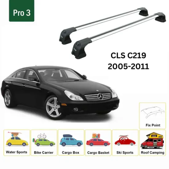 Багажник за Mercedes-benz CLS Coupe (C219 - fixpoint) (2005->2011) AERO BAR