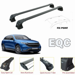 Багажник за Mercedes EQC 5d (standard roof) (2019-->) AERO BAR BLACK