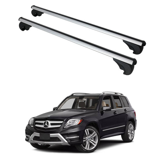 Багажник за Mercedes Clase GLK 5d (X204 - railing) (2008-->2015) ALU REILING
