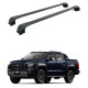 БАГАЖНИК ЗА Mitsubishi L200 4d. Pickup (integrated railing) (2024-->) AERO BAR BLACK БАГАЖНИК ЗА Mitsubishi L200 4d. Pickup (integrated railing) (2024-->) AERO BAR BLACK