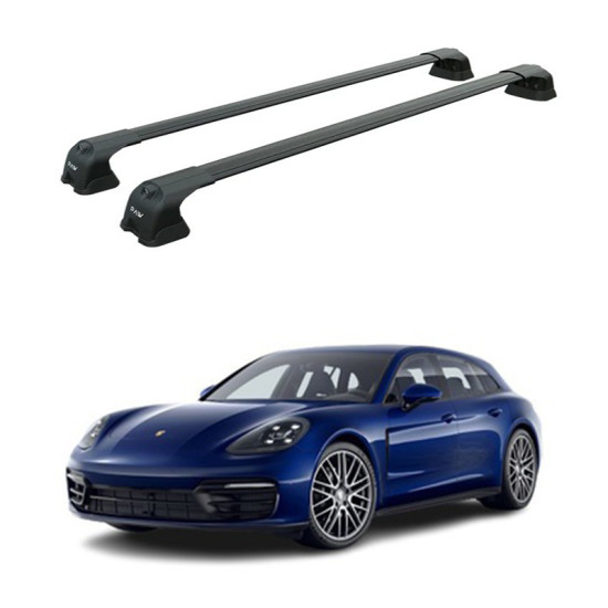 БАГАЖНИК ЗА Porsche Panamera (G2/G2II/971 - fixpoint) (2017-->2024) AERO BAR BLACK