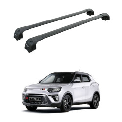 Багажник за Ssangyong Tivoli 5d (integrated railing) (2015-->) AERO BAR BLACK