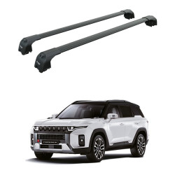 Багажник за Ssangyong Torres / Torres Evx 5d (I - integrated railing) (2023-->) AERO BAR BLACK 