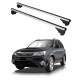БАГАЖНИК ЗА Subaru Forester 5d (III/SH - railing) (2008-->2013) ALU REILING