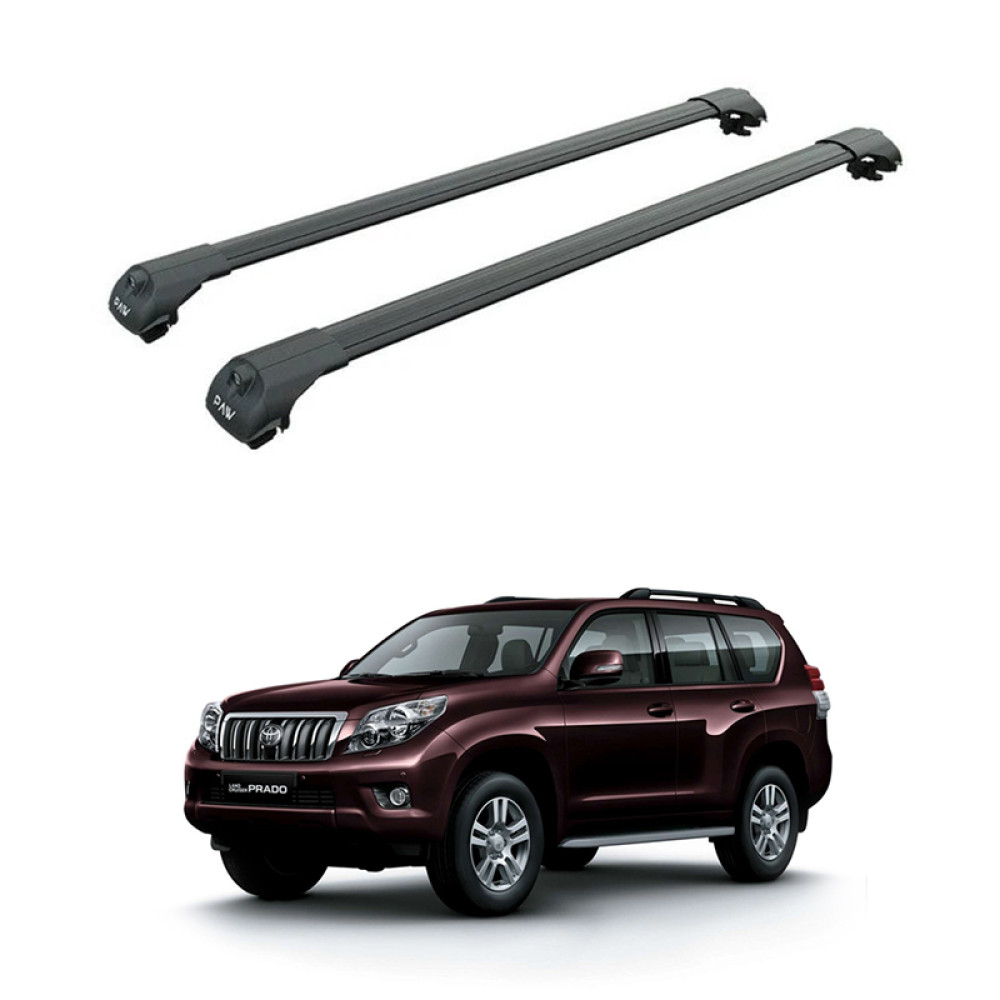 Багажник за Toyota Land Cruiser 5d (J150 - railing) (2010-->2023) AERO ...