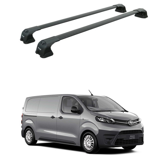 БАГАЖНИК ЗА Toyota ProAce (fixpoint) (2016-->) AERO BAR BLACK БАГАЖНИК ЗА Toyota ProAce (fixpoint) (2016-->) AERO BAR BLACK
