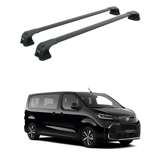 БАГАЖНИК ЗА Toyota ProAce Verso L0/L1/L2 (XS/M/XL - 3.4.5 fixpoint) (2016-->) AERO BAR BLACK БАГАЖНИК ЗА Toyota ProAce Verso L0/L1/L2 (XS/M/XL - 3.4.5 fixpoint) (2016-->) AERO BAR BLACK