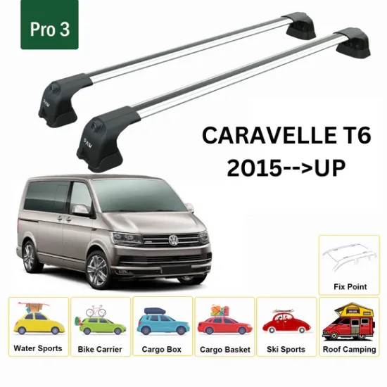 Багажник за Volkswagen T6 Fix Point (2015-->2024) AERO BAR