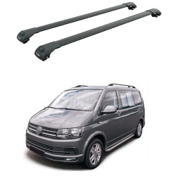Багажник за Volkswagen T5 T6 Roof Railing (2003-->2024) AERO BAR BLACK