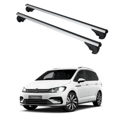 Багажник за Volkswagen Touran 5d (I/1-I.2T - railing) (2003-->2015) (II/5T - railing) (2015-->) ALU REILING