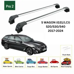 Багажник за BMW Serie 5 Touring (G31 - integrated railing) (2017-->2024) AERO BAR