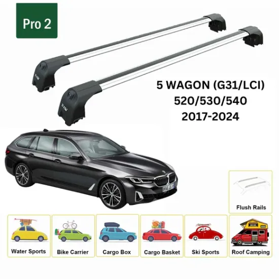 Багажник за BMW Serie 5 Touring (G31 - integrated railing) (2017-->2024) AERO BAR