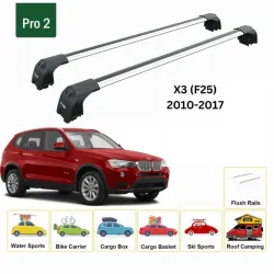 Багажник за BMW X3 5d (II/F25 - integrated railing) (2011-->2018) AERO BAR