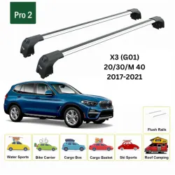 Багажник за BMW X3 5d (III/G01 - integrated railing) (2018-->) AERO BAR
