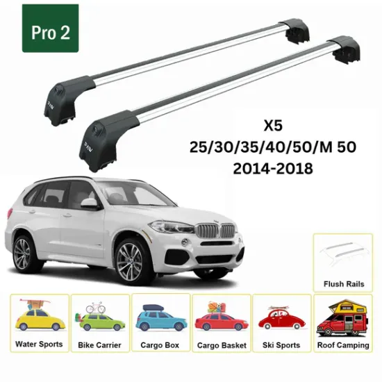 Багажник за BMW X5 5d (F15 - integrated railing) (2013-->2018) AERO BAR