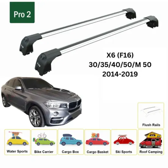 Багажник за BMW X6 5d (F16 - integrated railing) (2014-->2019) AERO BAR