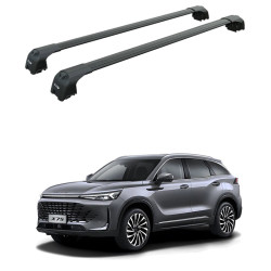 БАГАЖНИК ЗА BAIC X75 5d SUV (integrated railing) (2025-->) AERO BAR BLACK