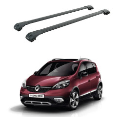 БАГАЖНИК за Renault Scenic XMOD (III.2 - railing) (2013-->2016) AERO BAR BLACK