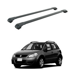БАГАЖНИК за Suzuki SX4 5d (I - railing) (2006-->2014) AERO BAR BLACK