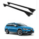 БАГАЖНИК ЗА Volkswagen Golf Alltrack (VII - railing) (2015-->2020) ALU REILING BLACK