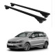 Багажник за Volkswagen Golf Sportsvan (VII - railing) (2014-->2020) ALU REILING BLACK
