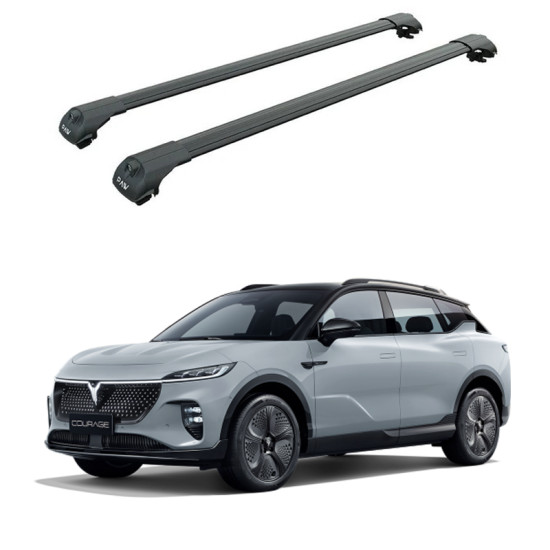 Багажник за VOYAH COURAGE SUV (railing) (2005-->) AERO BAR BLACK