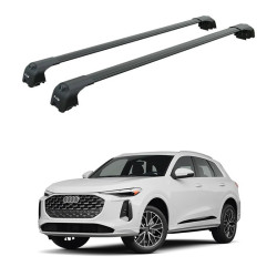 БАГАЖНИК ЗА Audi Q5 5d (III/GU - integrated railing) (2025-->) AERO BAR BLACK