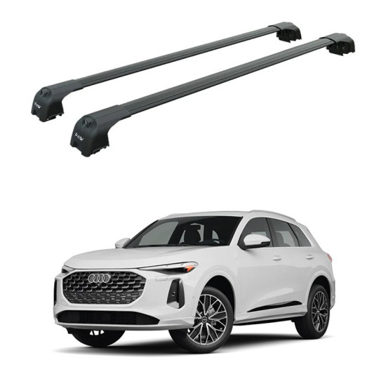 БАГАЖНИК ЗА Audi Q5 5d (III/GU - integrated railing) (2025-->) AERO BAR BLACK
