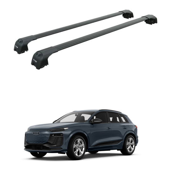 БАГАЖНИК ЗА AUDI Q6 e-Tron 5d.SUV (integrated railing) (2024-->) AERO BAR BLACK