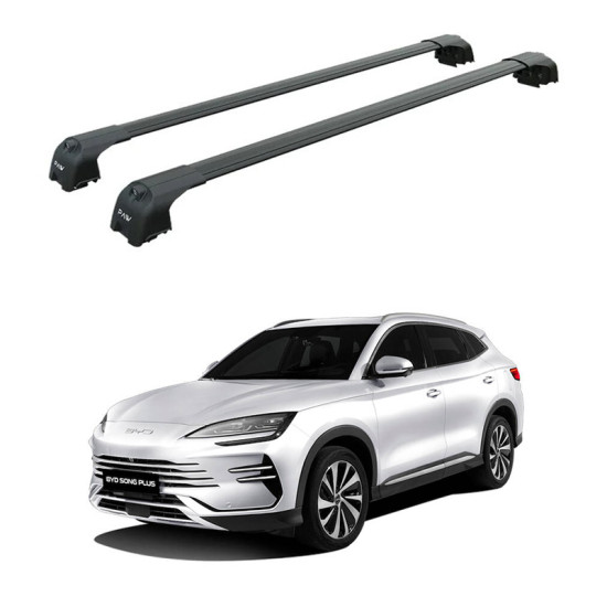 БАГАЖНИК ЗА BYD SONG PLUS (integrated railing) (2026->) AERO BAR BLACK