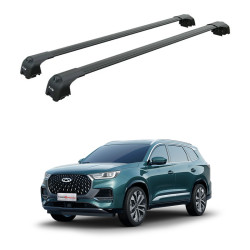 БАГАЖНИК ЗА CHERY Tiggo 8 5d. SUV (integrated railing) (2024-->) AERO BAR BLACK