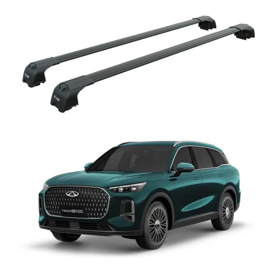 БАГАЖНИК ЗА Chery Tiggo9 5d (integrated railing) (2025-->) AERO BAR BLACK