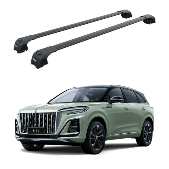 Багажник за Hongqi HS3 5dr. SUV (integrated railing) (2025-->) AERO BAR BLACK