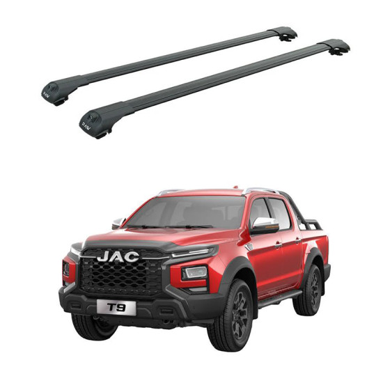Багажник за JAC T9 (railing) (2025-->) AERO BAR BLACK