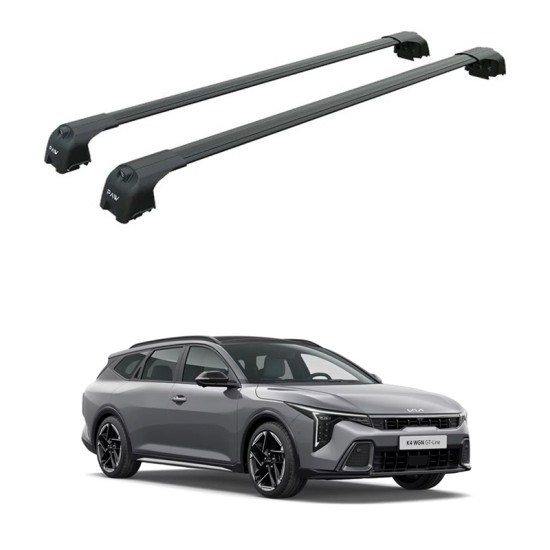 БАГАЖНИК ЗА KIA K4 Sport Wagon (integrated railing) (2026-->) AERO BAR BLACK