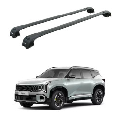 БАГАЖНИК ЗА KIA SELTOS 5d (integrated railing) (2026-->) AERO BAR BLACK