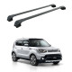 БАГАЖНИК ЗА KIA Soul 5d (II-integrated railing) (2013->2020) AERO BAR BLACK
