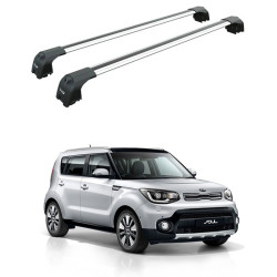 БАГАЖНИК ЗА KIA Soul 5d (II-integrated railing) (2013->2020) AERO BAR