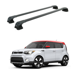 Багажник за Kia Soul 5d (Fixpoint) (2013-->2020) AERO BAR BLACK