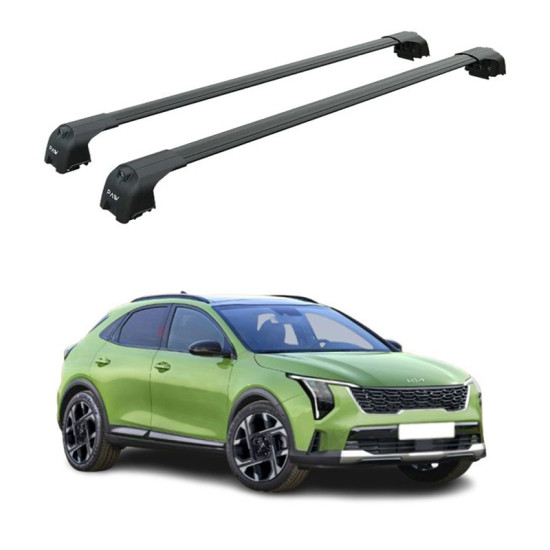 Багажник за Kia XCeed 5d (integrated railing) (2026-->) AERO BAR BLACK