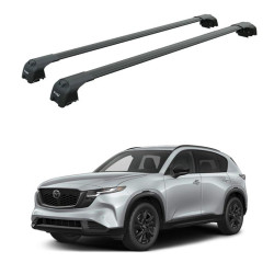 Багажник за MAZDA CX-5 5D (III/KM - integrated railing) (2026-->) AERO BAR BLACK