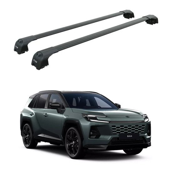 БАГАЖНИК ЗА Toyota RAV4 5d (VI/XA60 - integrated railing) (2026-->) AERO BAR BLACK