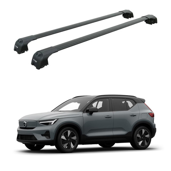 Багажник за Volvo EX40 5d (integrated railing) (2024-->) AERO BAR BLACK