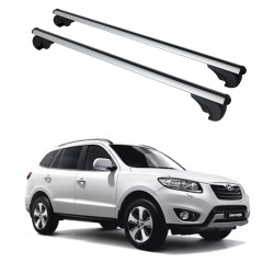 БАГАЖНИК за Hyundai Santa Fe 5d (II/CM - railing) (2011-->2013) ALU REILING