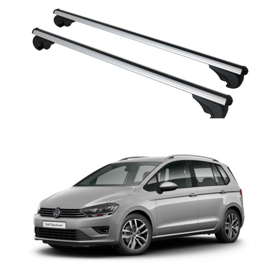 Багажник за Volkswagen Golf Sportsvan (VII - railing) (2014-->2020) ALU REILING