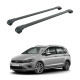 Багажник за Volkswagen Golf Sportsvan (VII - railing) (2014-->2020) AERO BAR BLACK