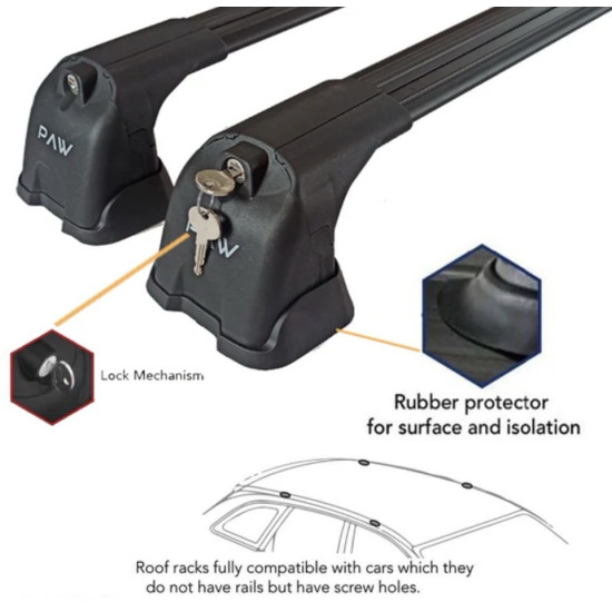 Багажник за BMW XM SUV 5d. (fixpoint) (2025-->) AERO BAR BLACK