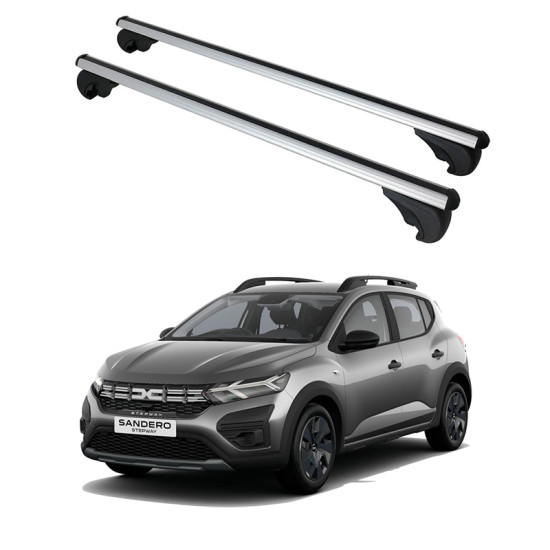 Багажник за Dacia Sandero Stepway (III - railing) (2020-->) ALU REILING